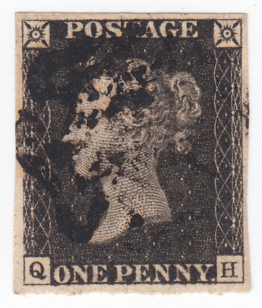 1840年に発行された世界初の切手ペニーブラック